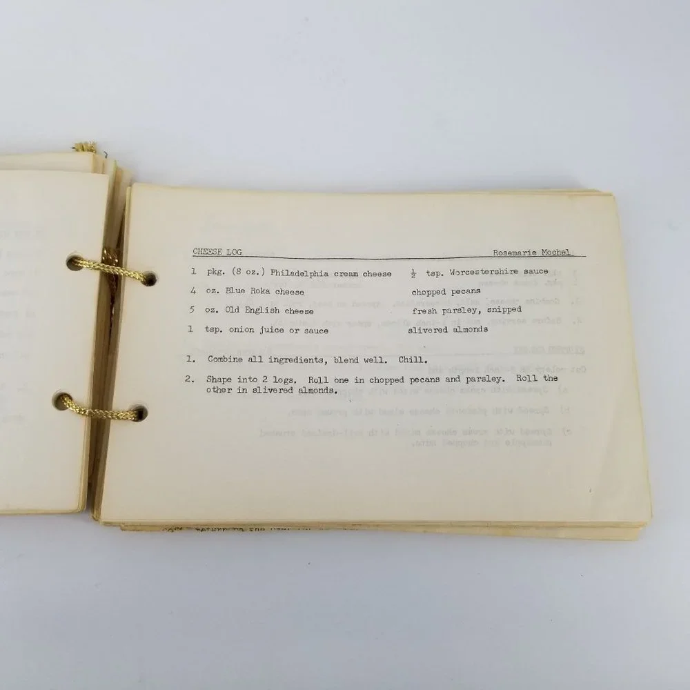 Vint Cooking Around The Square Second Time Around Recipe Cookbook Group Handmade